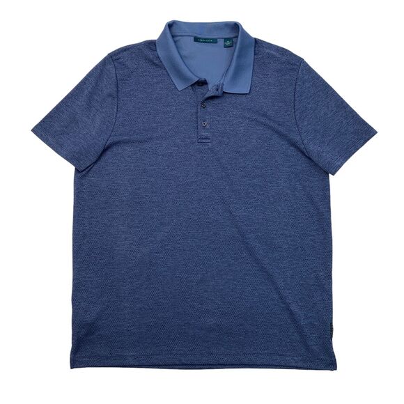 Perry Ellis Polo Shirt Mens XL Extra Large Cadet Blue Moisture Wicking Golf - Picture 1 of 9